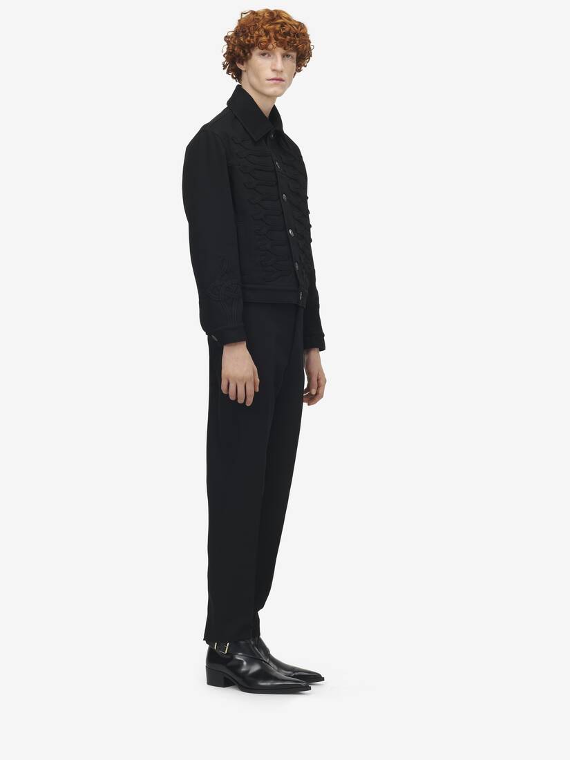 Veste en denim avec détails brandebourgs | Alexander McQueen - image 3
