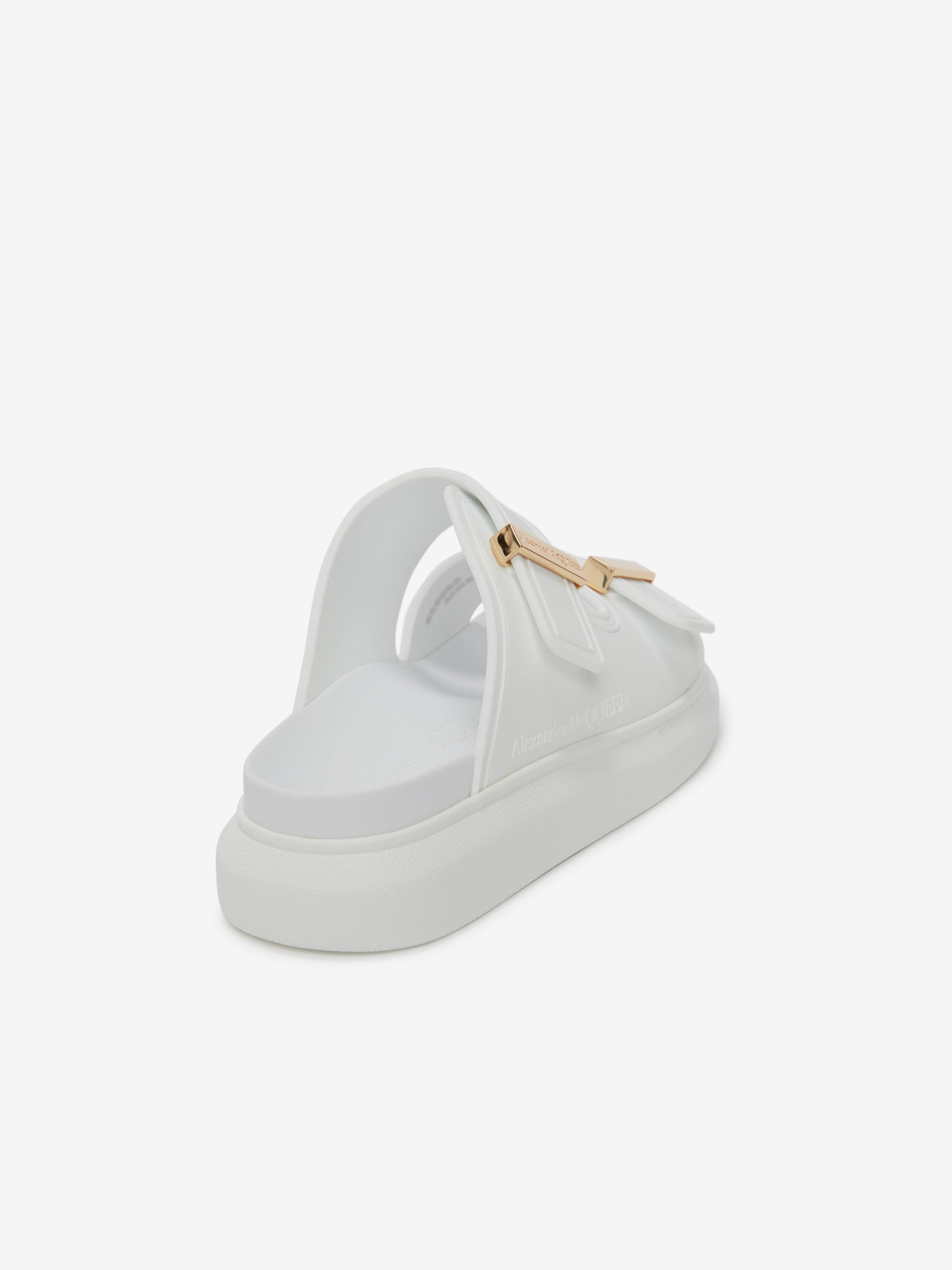Women's Hybrid Slide in Ivory in Rubber | Alexander McQueen - image 3