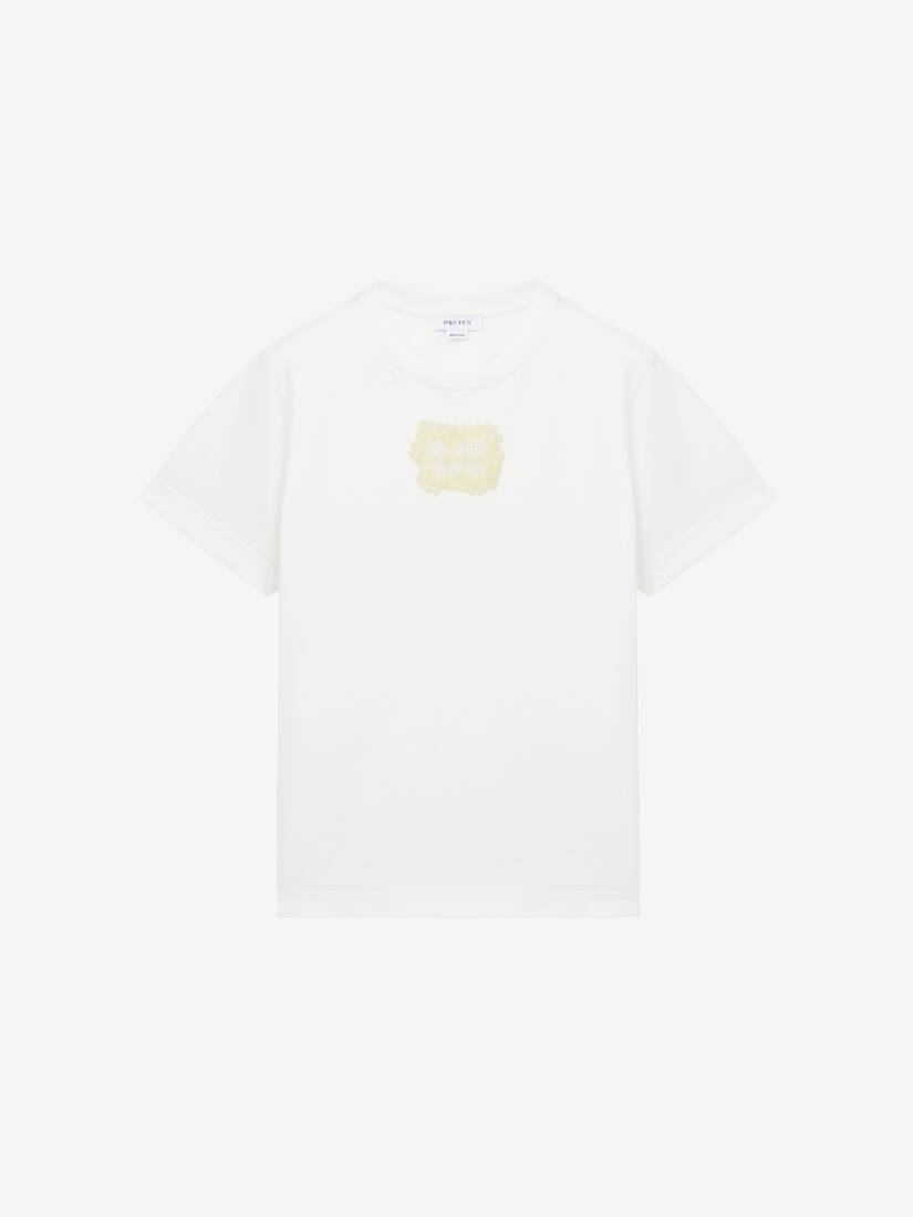 임브로이더드 로고 패치 티셔츠 | Alexander McQueen - image 1