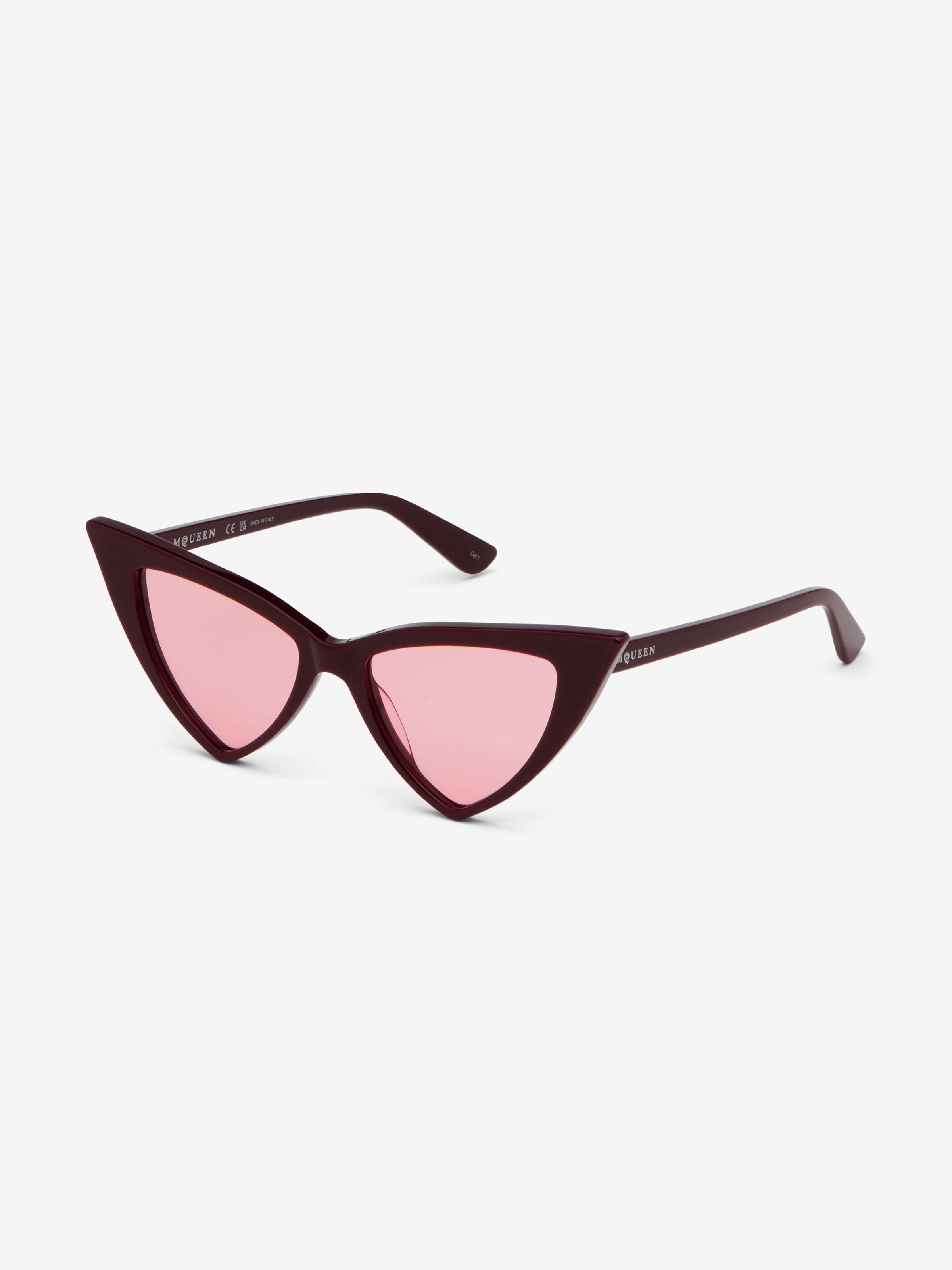 Women's Spike Sunglasses in Black/Smoke in Recycle Acetate & Bio Nylon Lens | Alexander McQueen - image 3