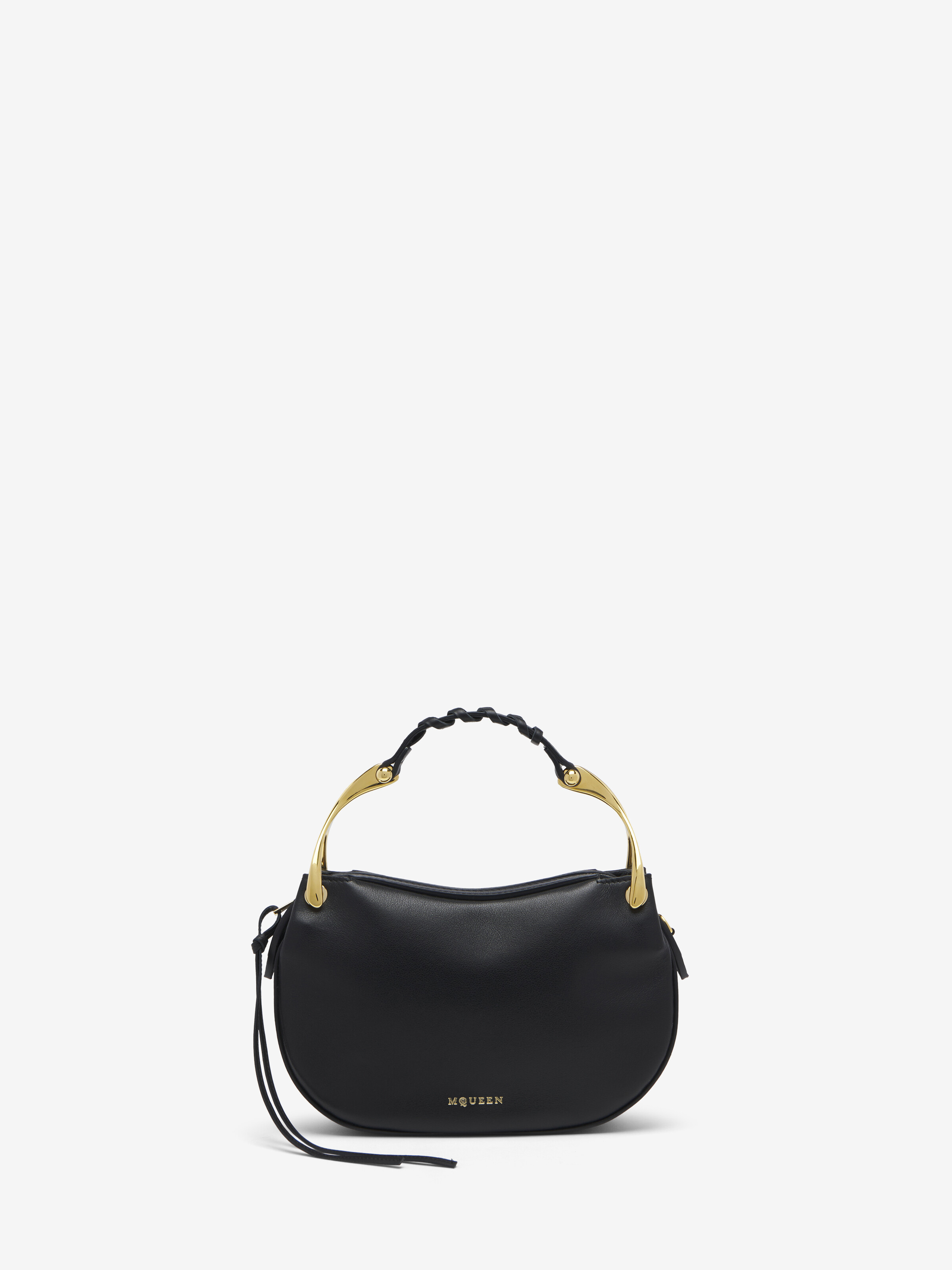Women's Wishbone Mini in Black in Calf Leather | Alexander McQueen - image 1
