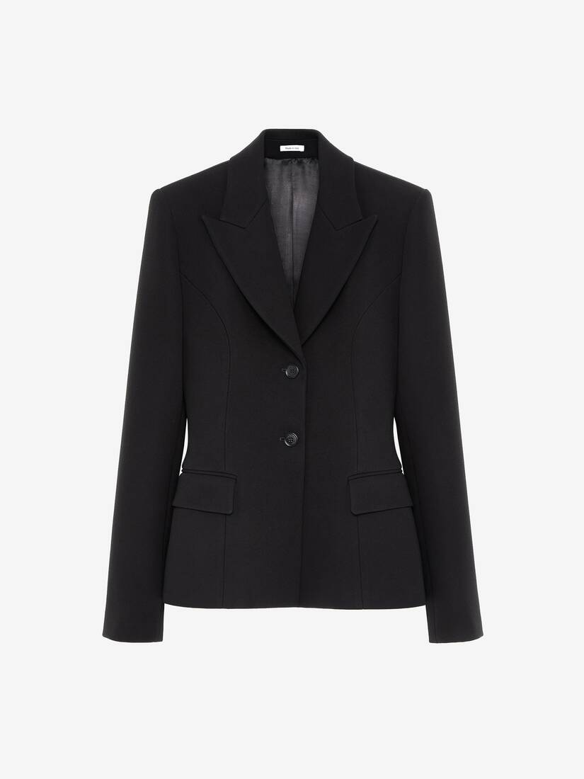 Bonded crepe Single-breasted Jacket | Alexander McQueen - image 1