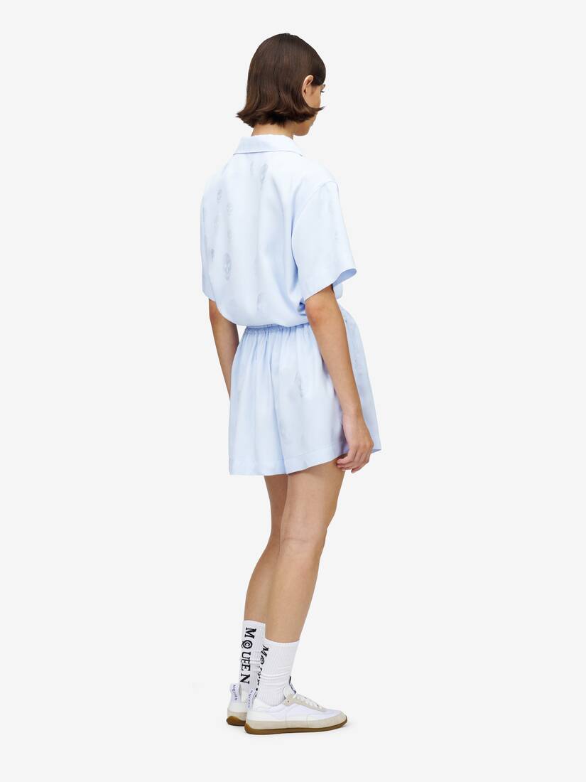 Short de pyjama en jacquard Skull | Alexander McQueen - image 3
