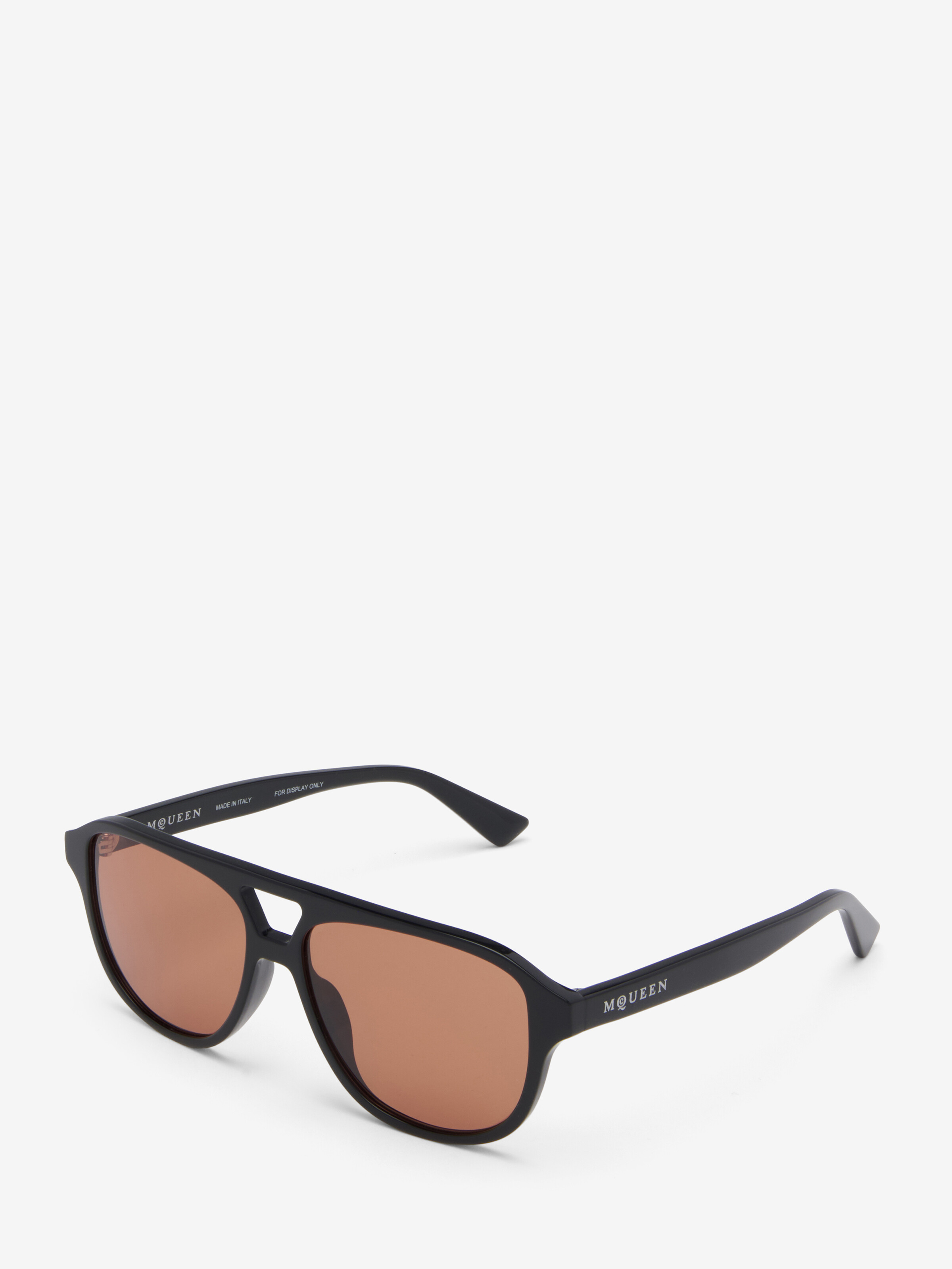 Signature Essentials Sunglasses in Brown in Acetate | Alexander McQueen - image 3