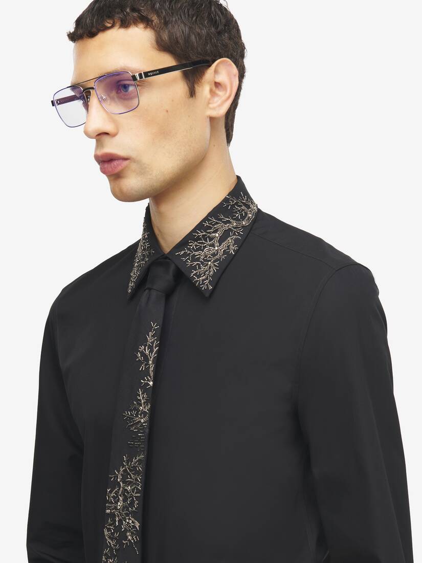 Chemise À Col Brodé « Tree Of Life » | Alexander McQueen - image 5
