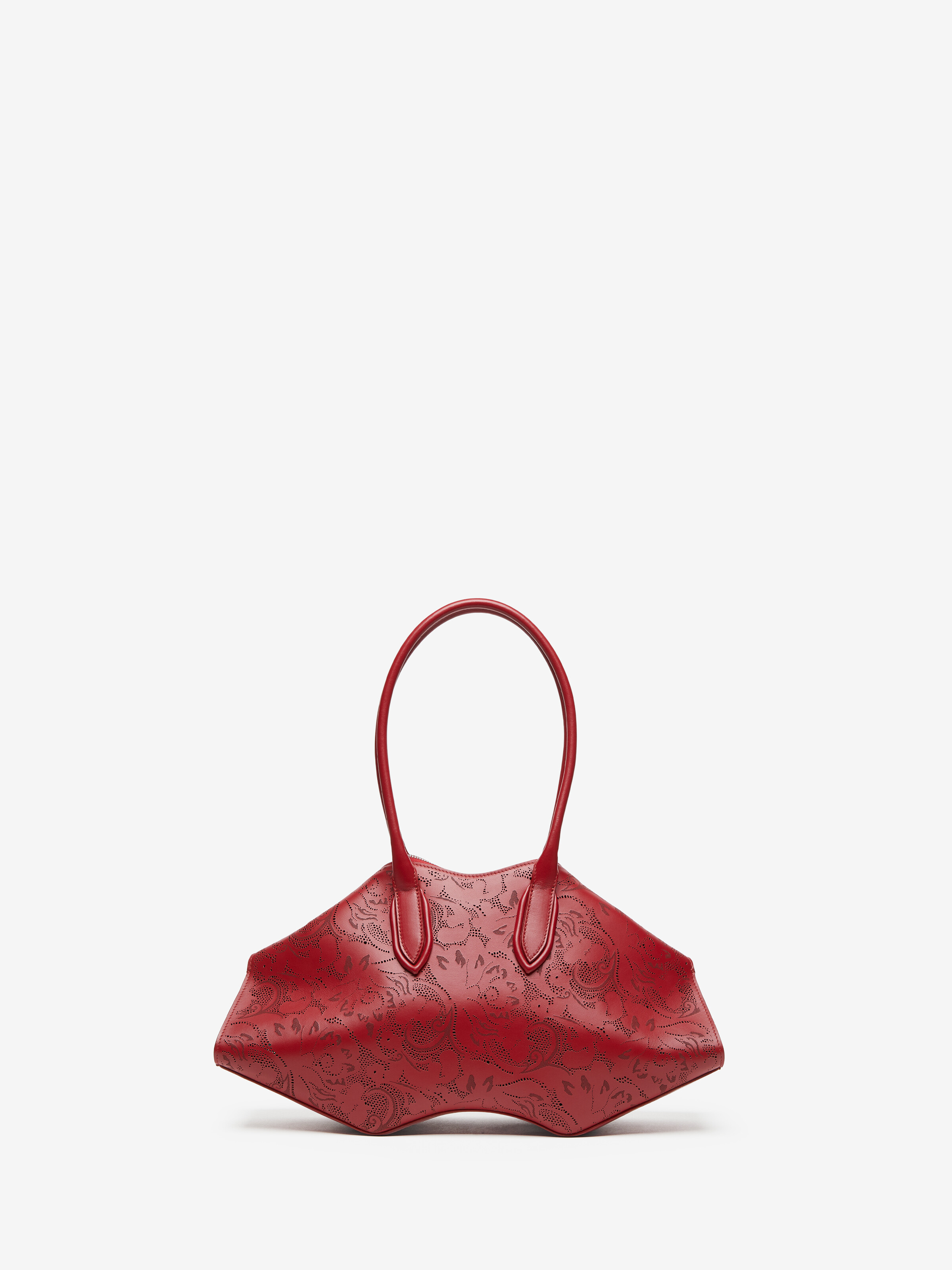 Women's Manta Bag in Dark Red in Calf Leather | Alexander McQueen - image 4