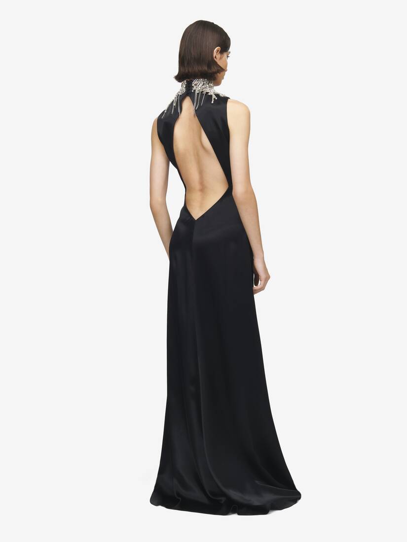 チェインメイル エンブロイダリー イブニングドレス