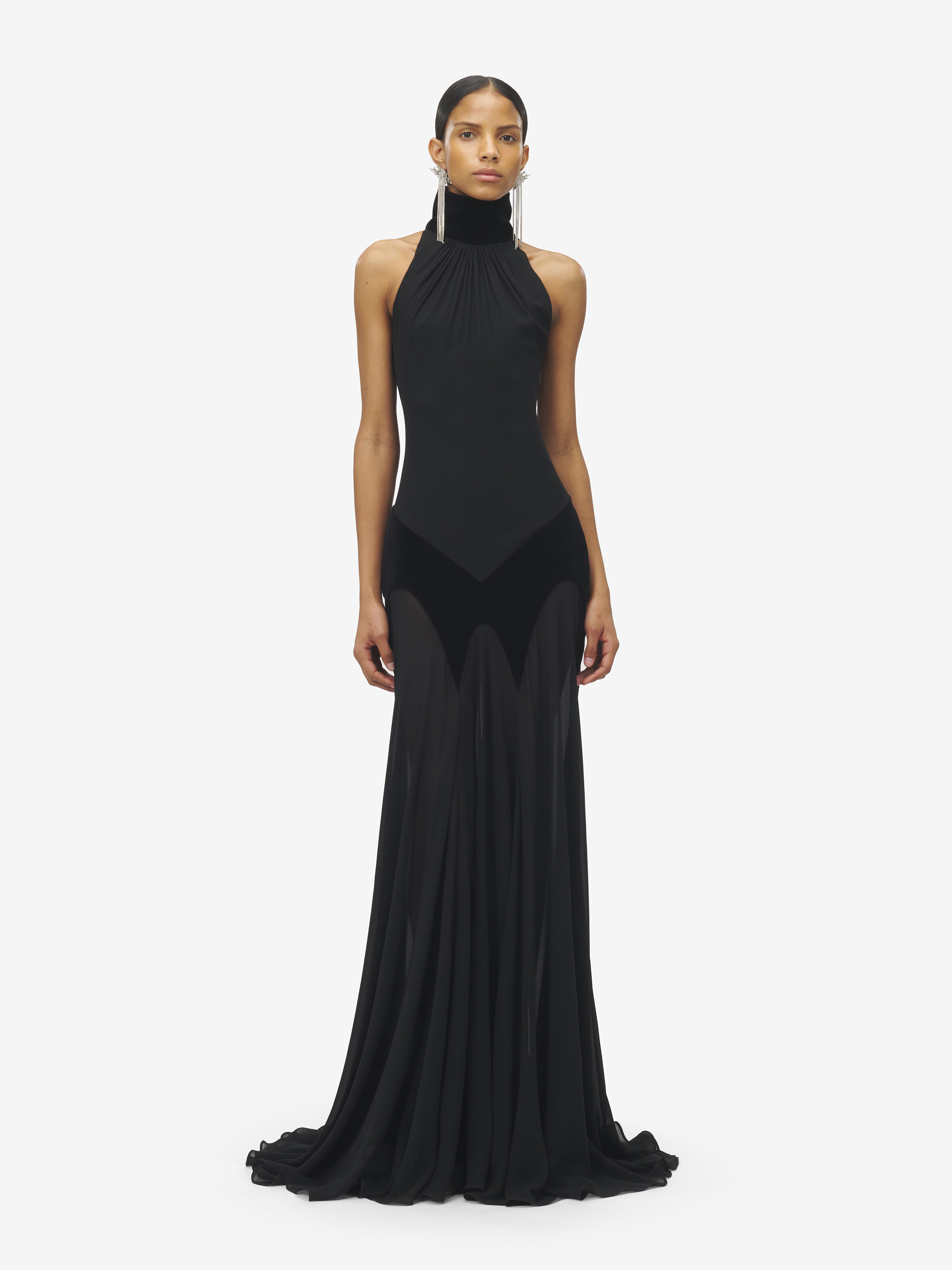 Abendkleid aus Seidengeorgette