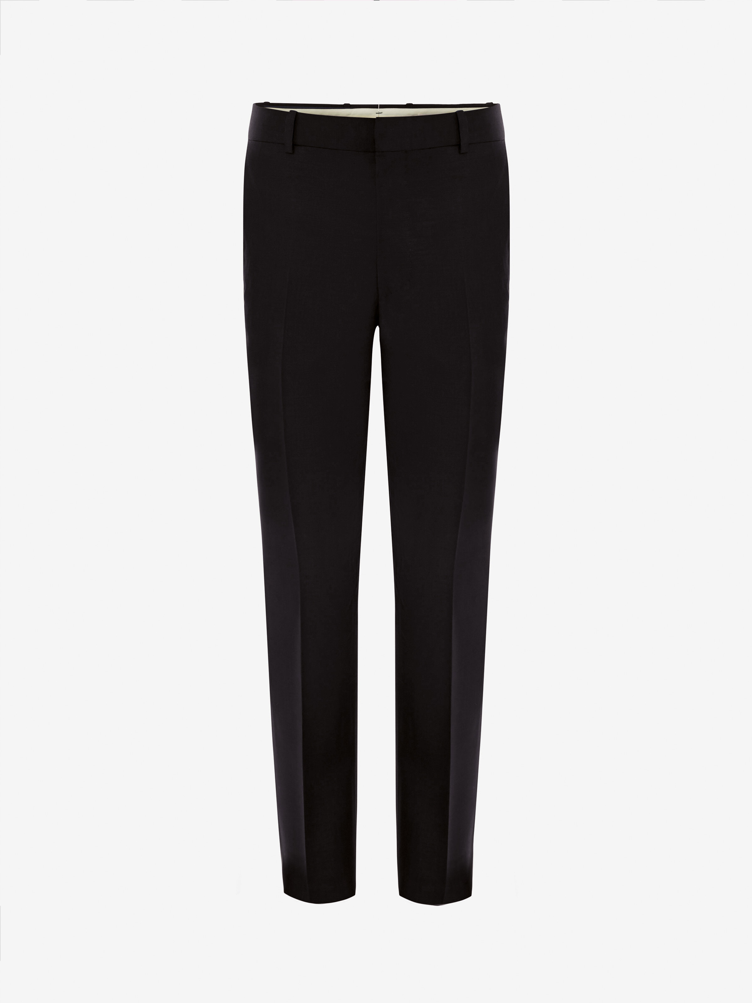 Wool Mohair Trousers in Black 