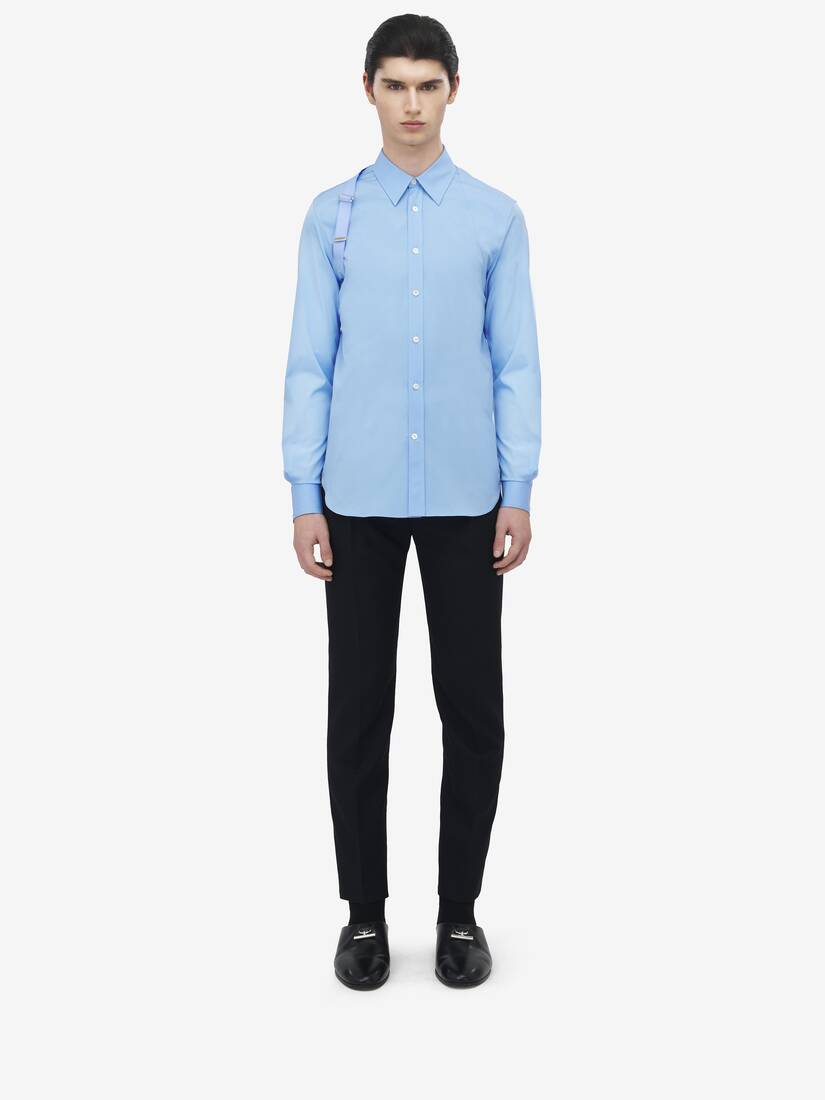 标志饰带背带衬衫 | Alexander McQueen - image 2