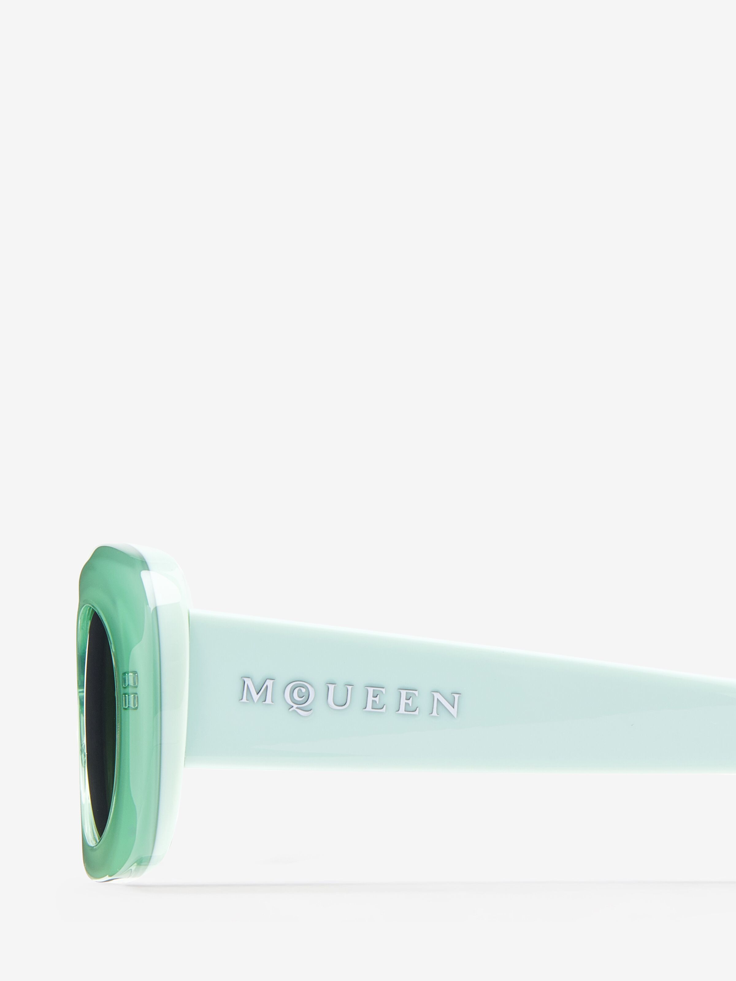 McQueen Logo Oval Sunglasses