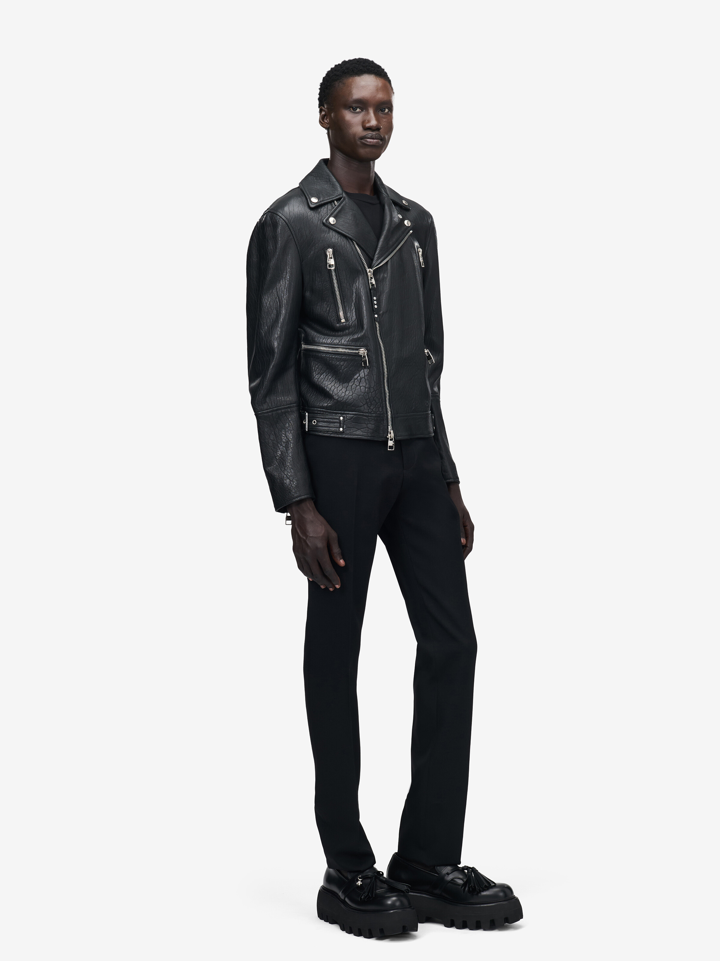McQueen Classic Leather Biker Jacket