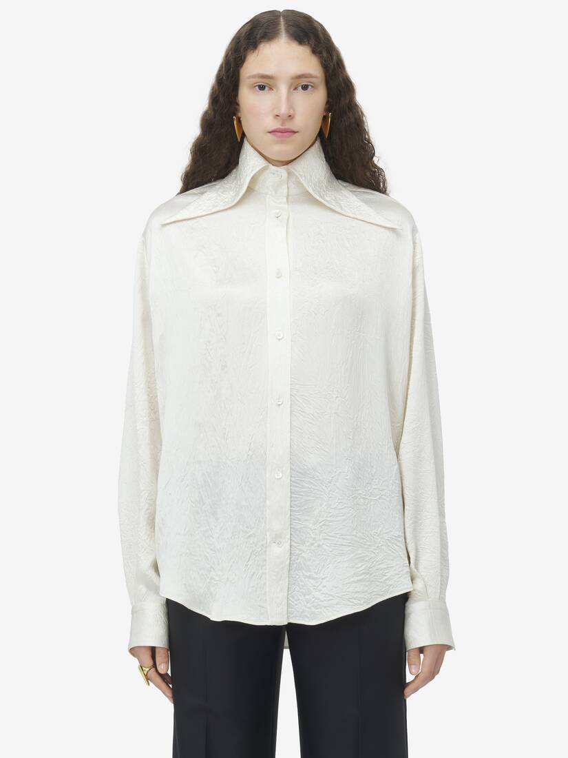 Exaggerated Collar Shirt