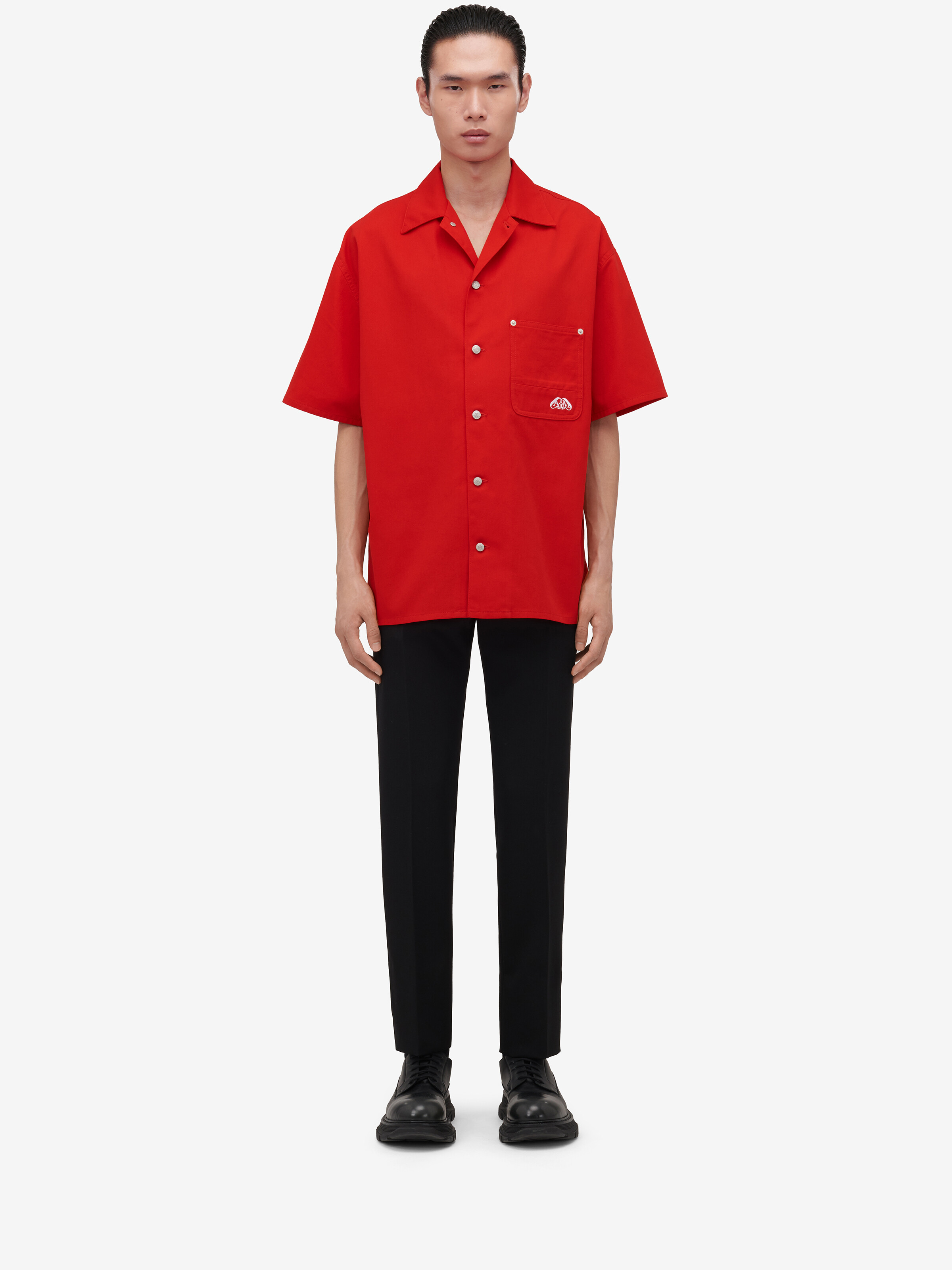 Embroidered Hawaiian Shirt