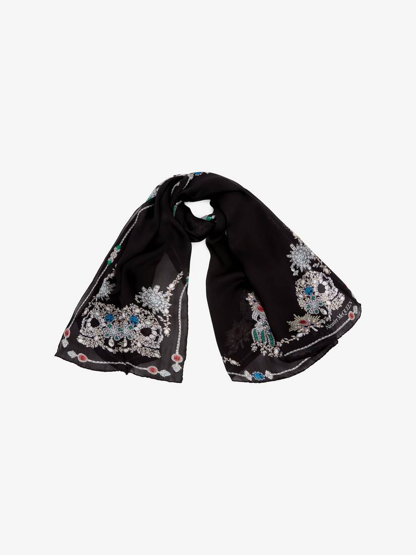 Alexander mcqueen best sale skeleton scarf