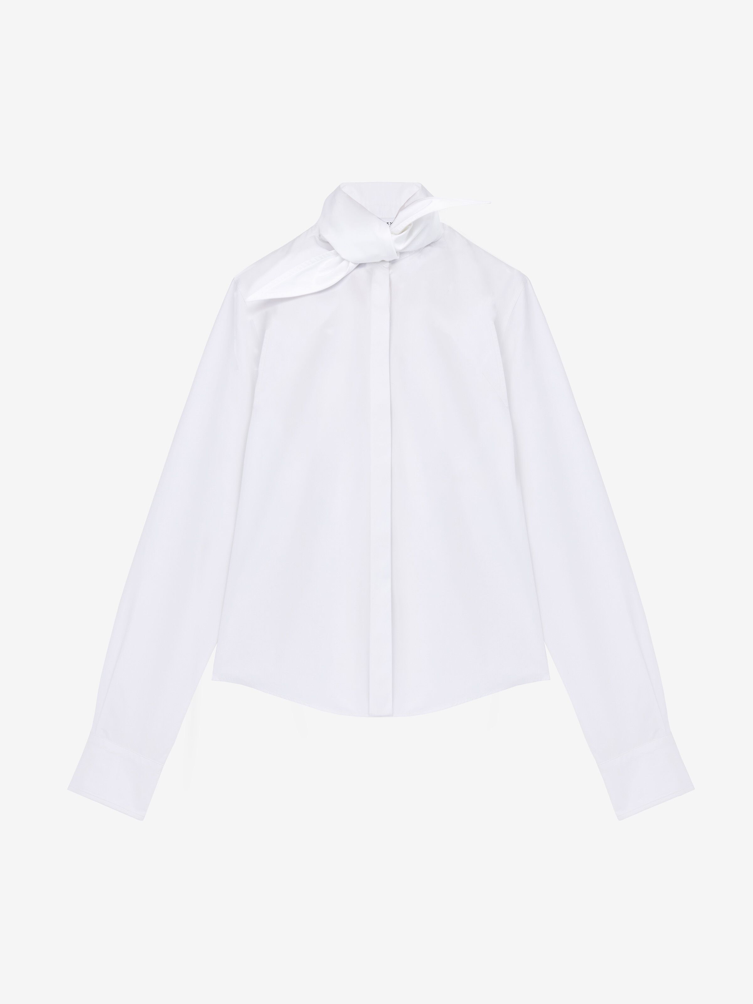 Scarf Collar Shirt