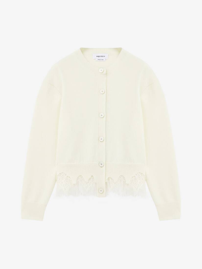 Cobweb Lace Shrunken Cardigan