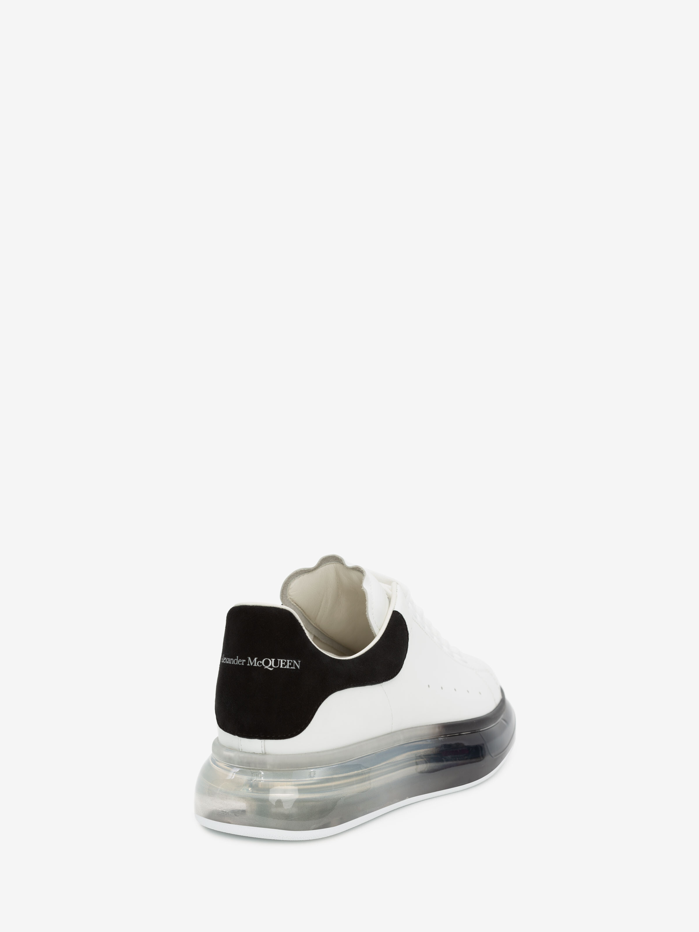 Men's Oversized Sneaker in White/Black in 100% Calf Leather | Alexander McQueen - image 3