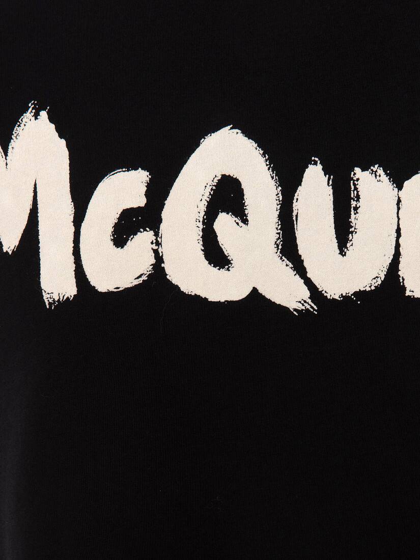 Men's McQueen Graffiti T-shirt in Black