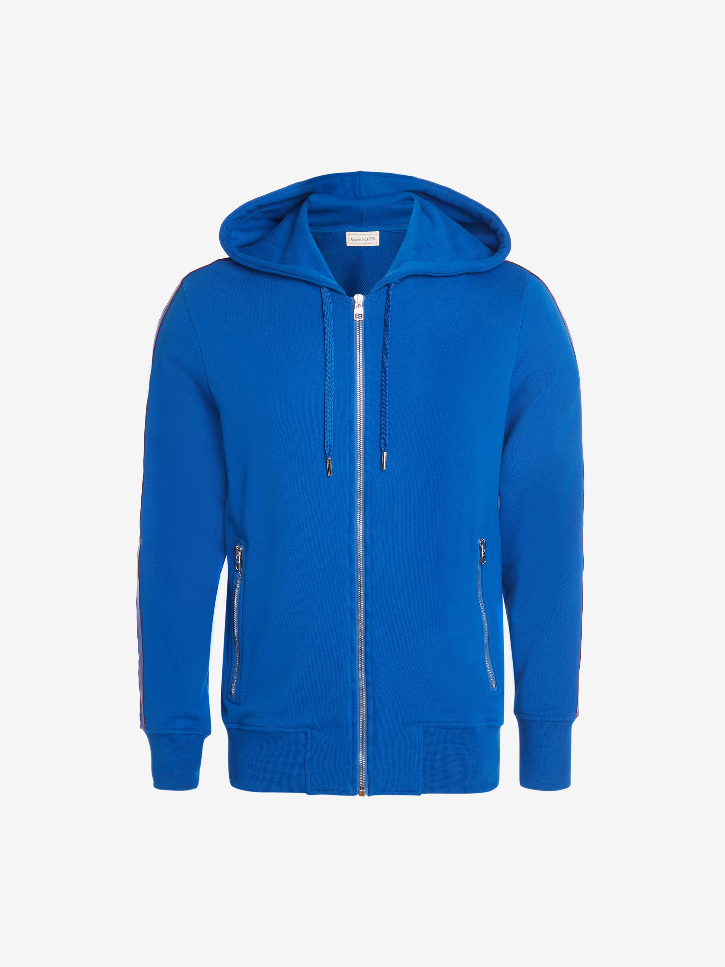 ALEXANDER MCQUEEN SELVEDGE LOGO TAPE HOODED SWEATSHIRT,654794QRX75