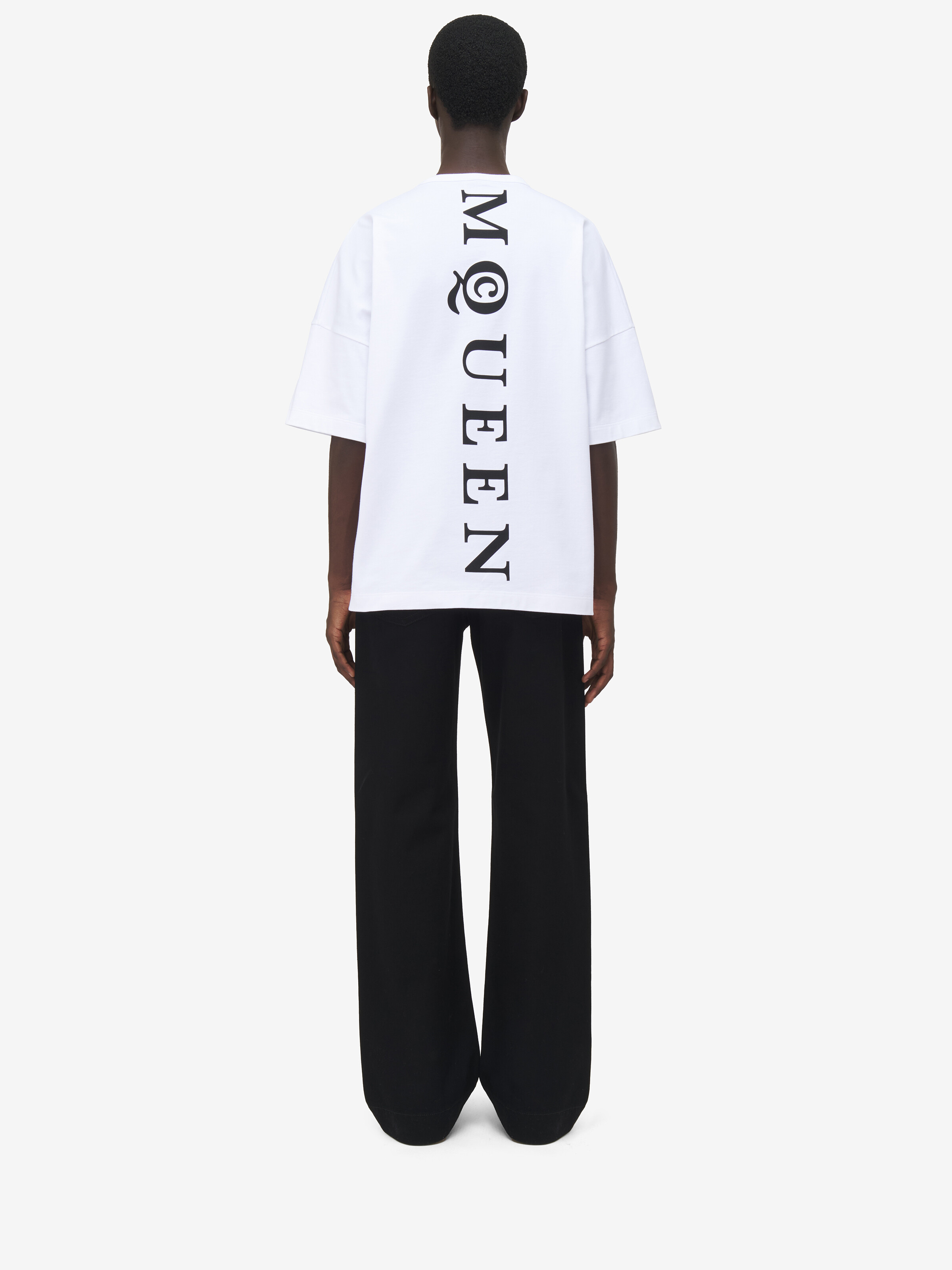 T-shirt McQueen oversize pour Homme en Blanc in 100% Coton | Alexander McQueen - image 4