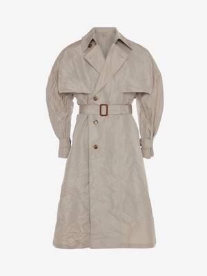 Kimono-inspired trench coat