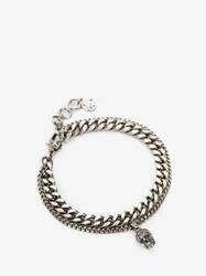 Pave Skull Chain Bracelet