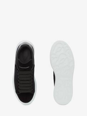 Alexander Mcqueen Black Velvet Oversized Sneakers