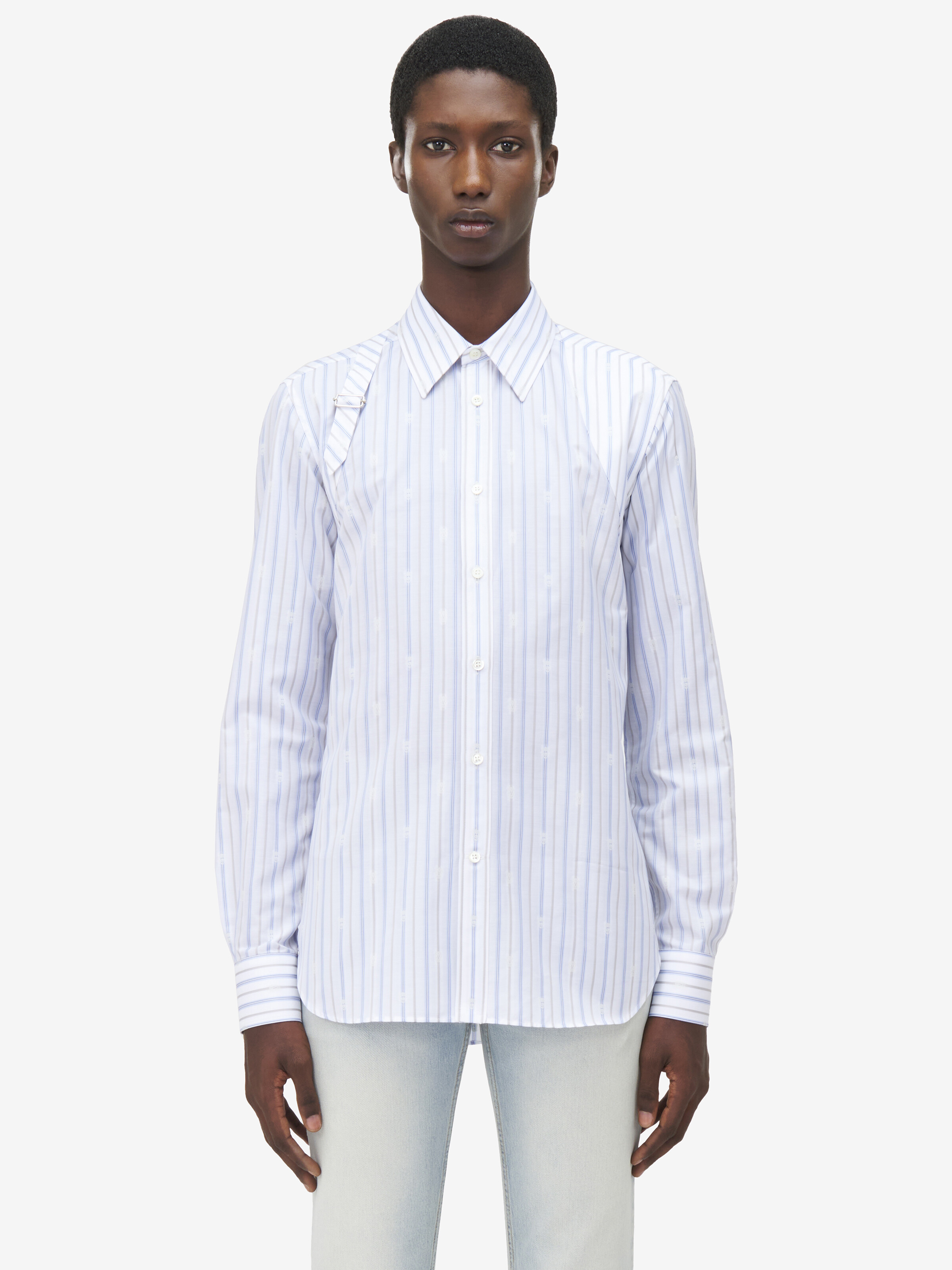 Skull Stripe Harness Shirt