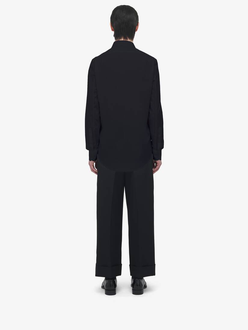 Sailor Tattoo Rose Embroidery Shirt | Alexander McQueen - image 4