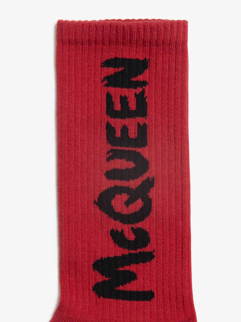 McQueen Graffiti socks