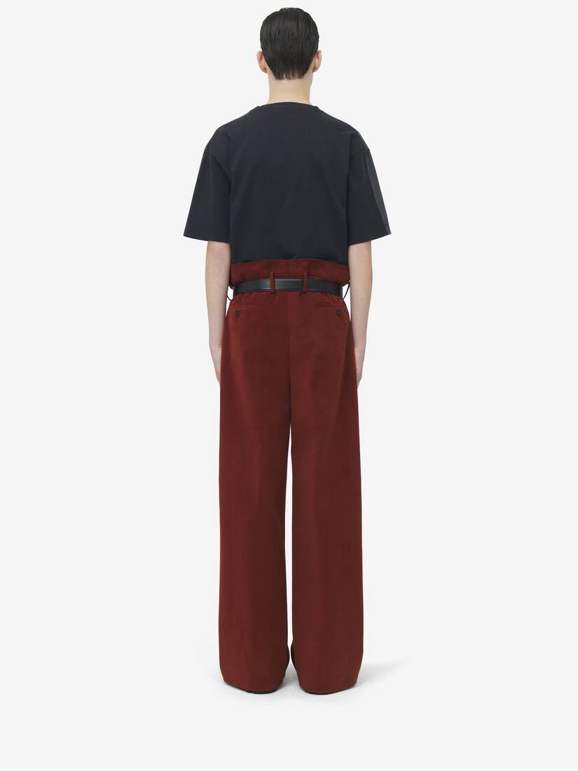 Pantalon Froncé À La Taille Oversize