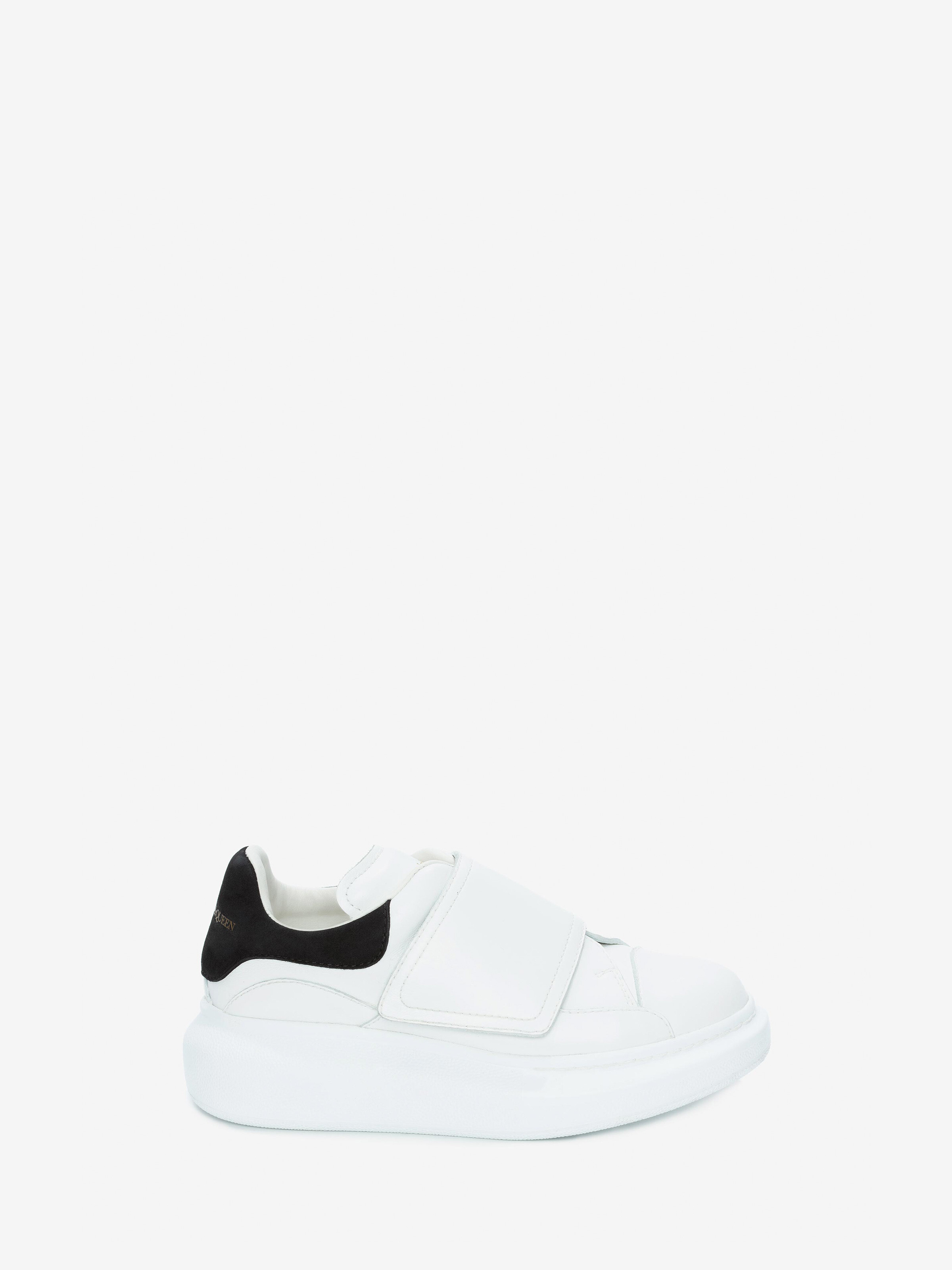 Sneakers oversize pour enfant en Blanc/Noir in 100% Cuir de veau | Alexander McQueen - image 1