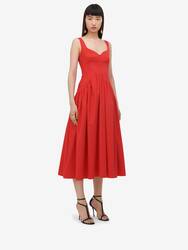 Sweetheart Neckline Midi Dress