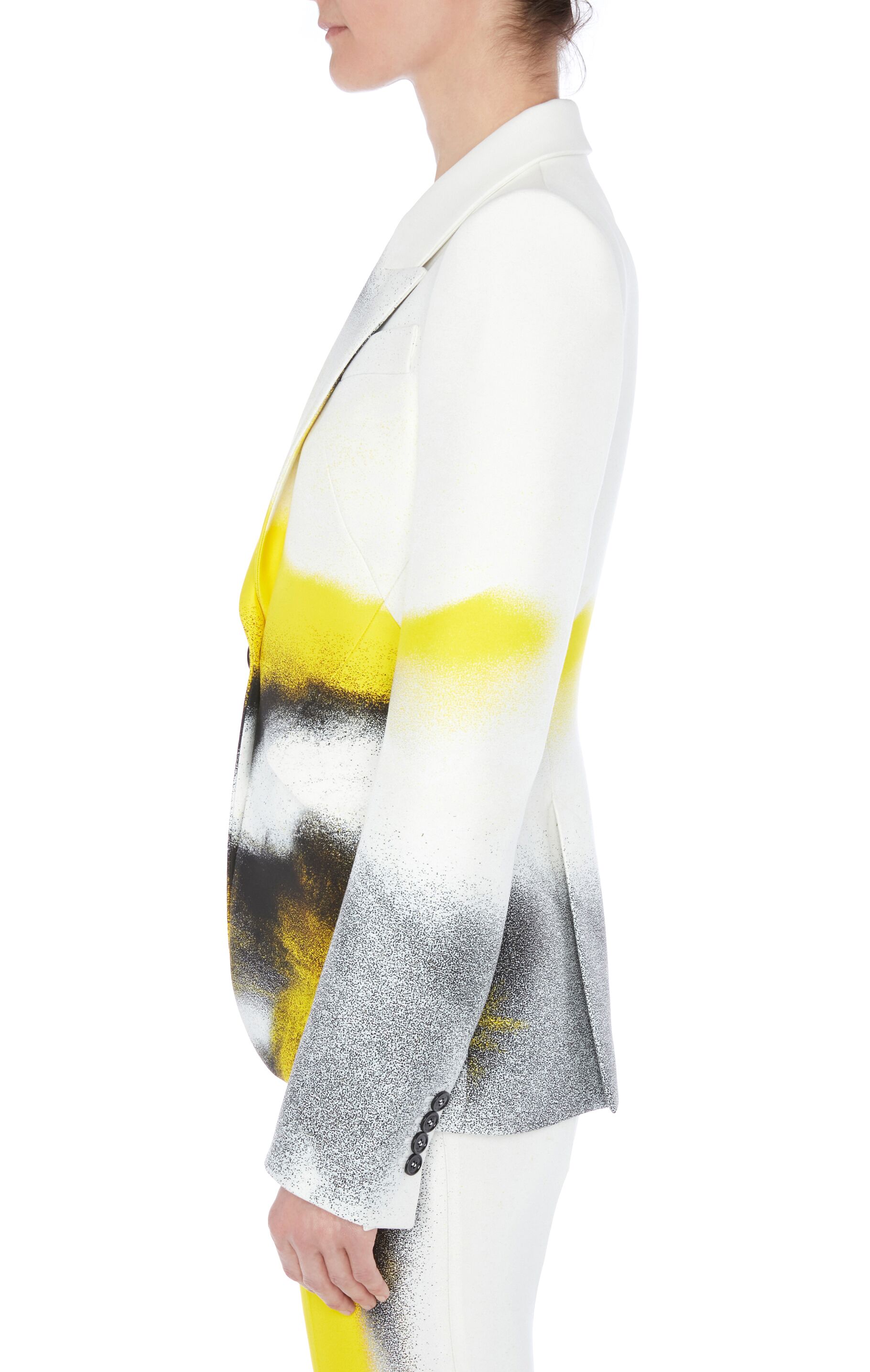 Tailored jacket für Damen in WEISS/Gelb/SCHWARZ in 100% Viscose | Alexander McQueen - image 3