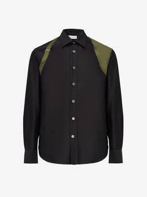 Tシャツ・カットソー alexander mcqueen FW25 'Harness' shirt (828170QNAAB 1000) eCom-828170QNAAB1000_F.jpg?v=1