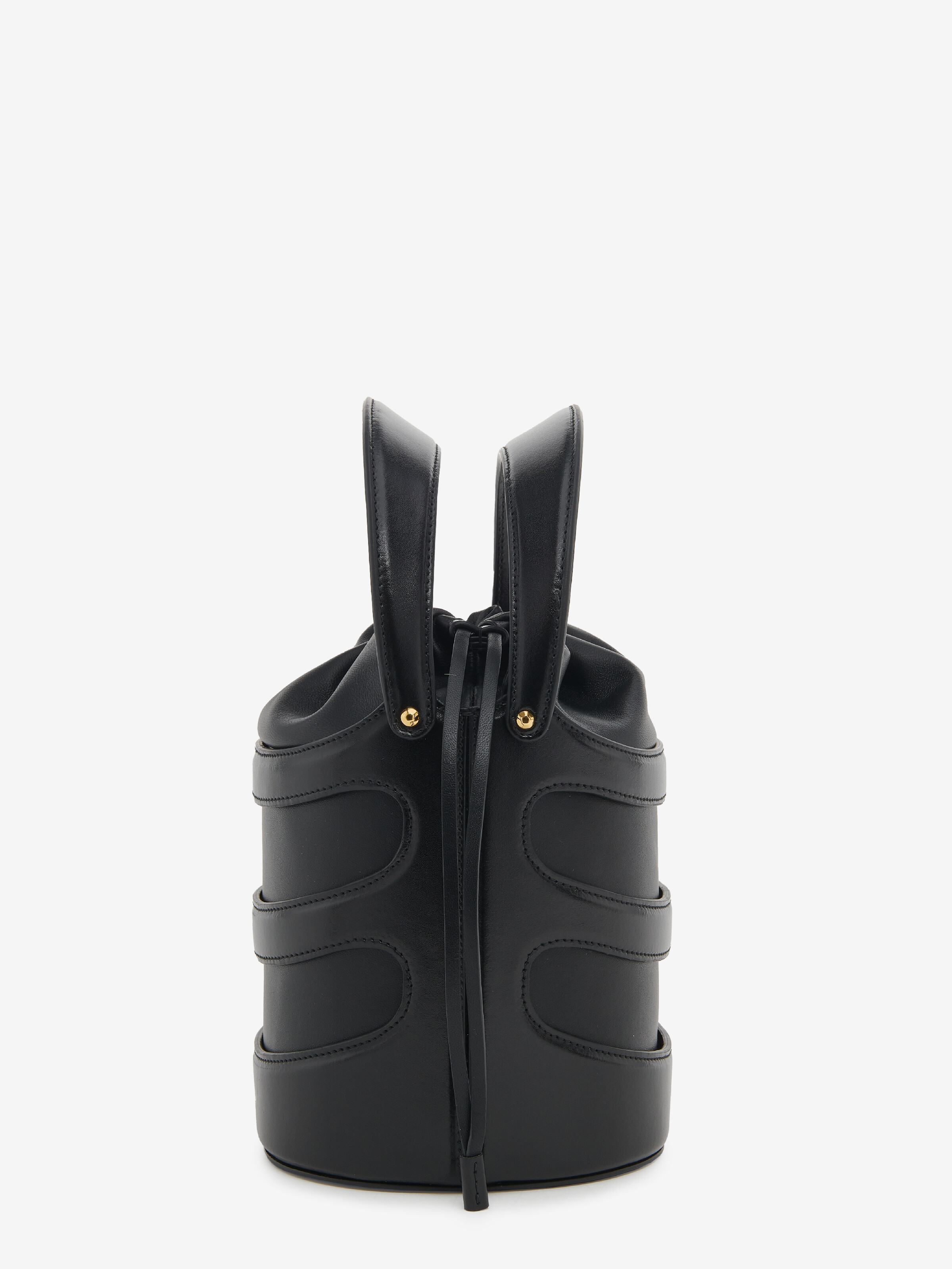 Women's The Rise Bucket in Black in Calf Leather | Alexander McQueen - image 3