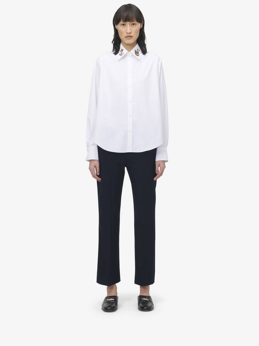Sailor Tattoo Embroidery Shirt