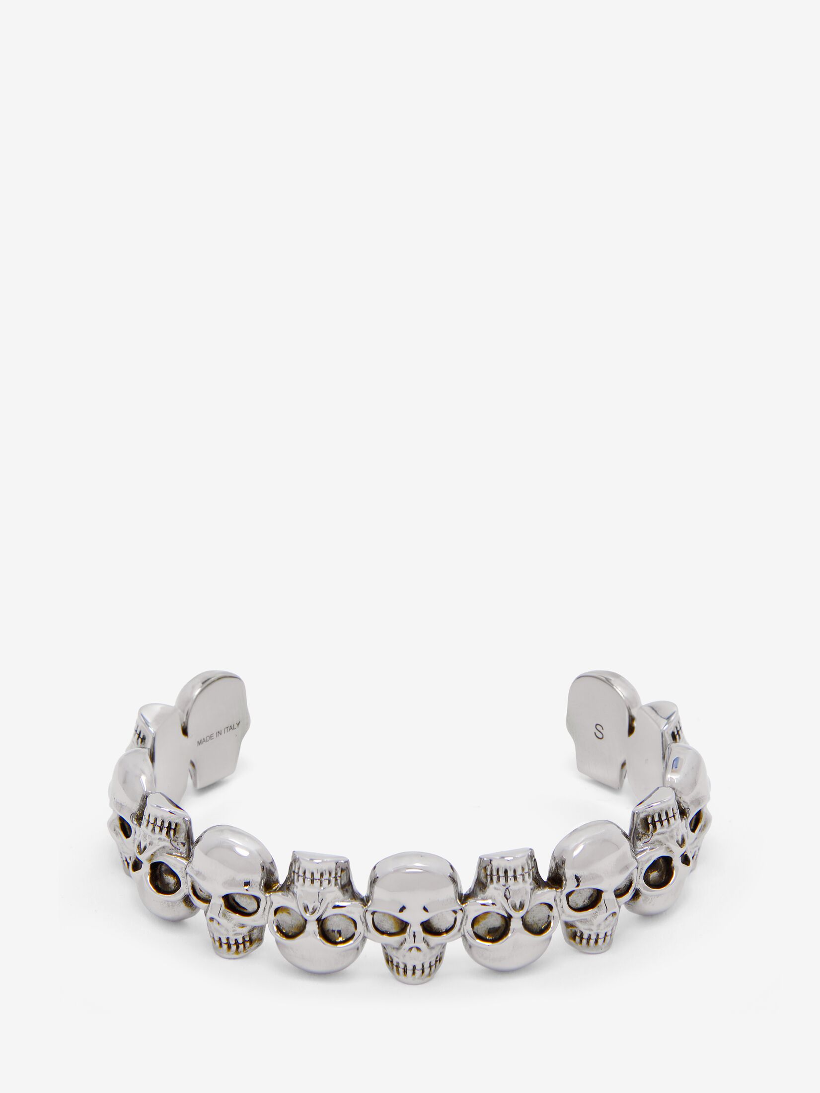 Alexander Mcqueen Multi-skull Cuff In Antique Silver In Antique Silver