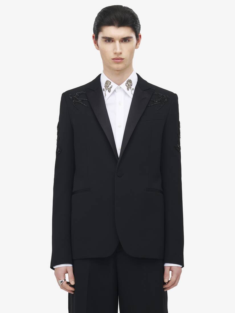 Sailor Tattoo Embroidery Tuxedo Jacket