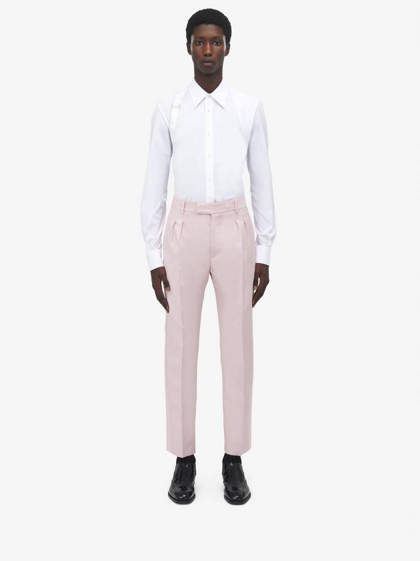 Pleat Detail Tuxedo Trousers