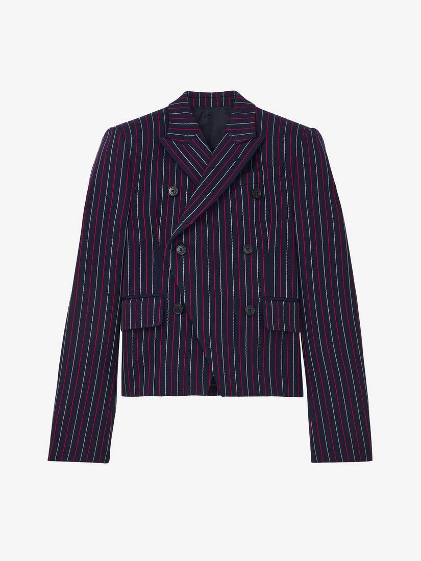 Boat Stripe Cropped Jacket