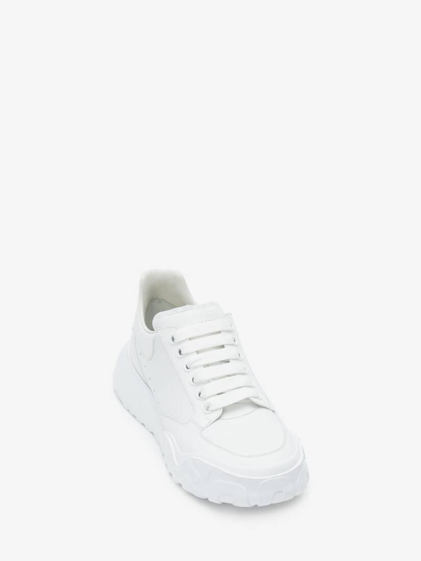 Alexander McQueen - Authenticated Trainer - Leather White Plain for Women, Never Worn