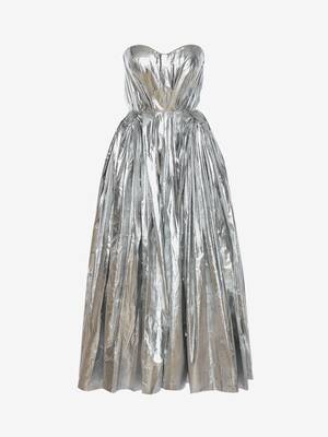 Bustier-Kleid mit Drapé-Schleife