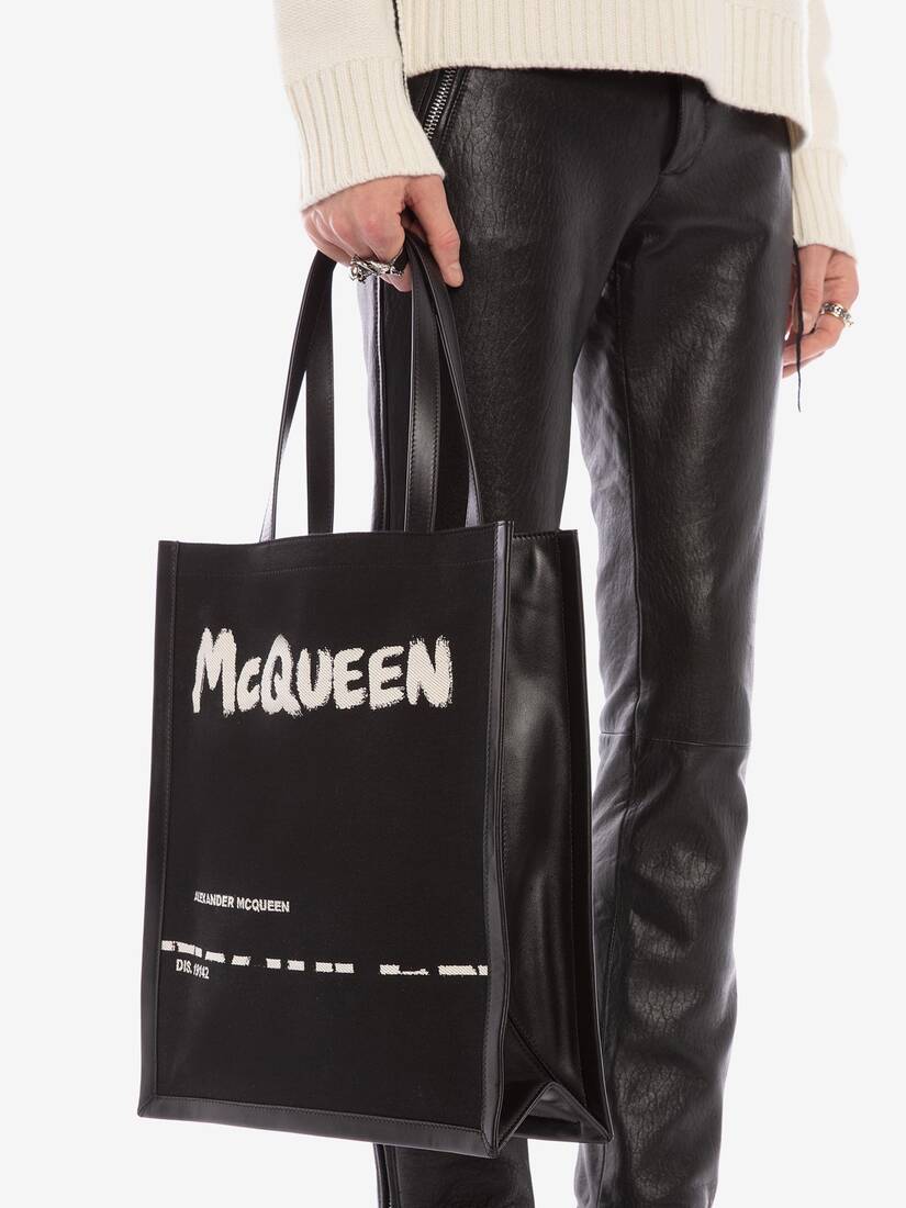 Men's Tote Bag in Black/multicolor