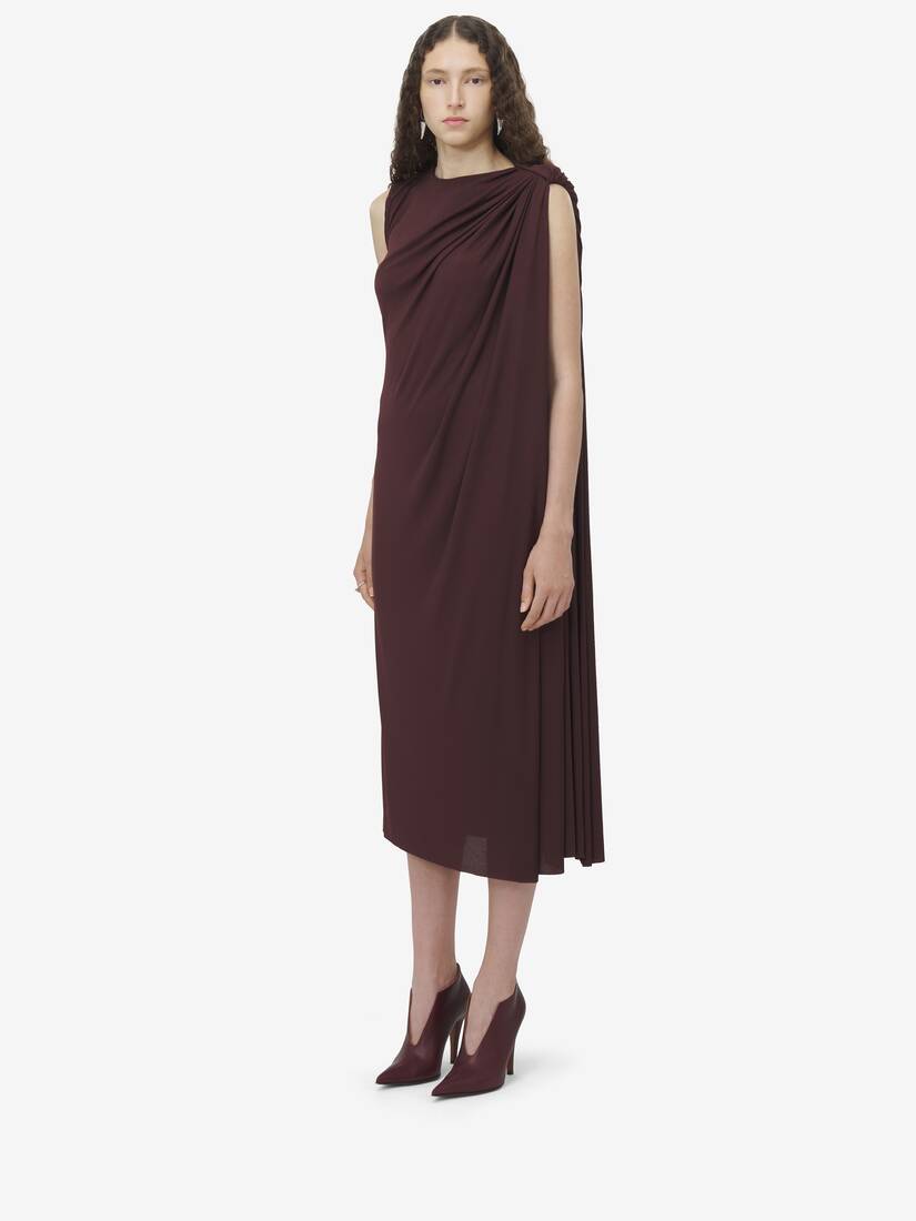 Draped Midi Dress