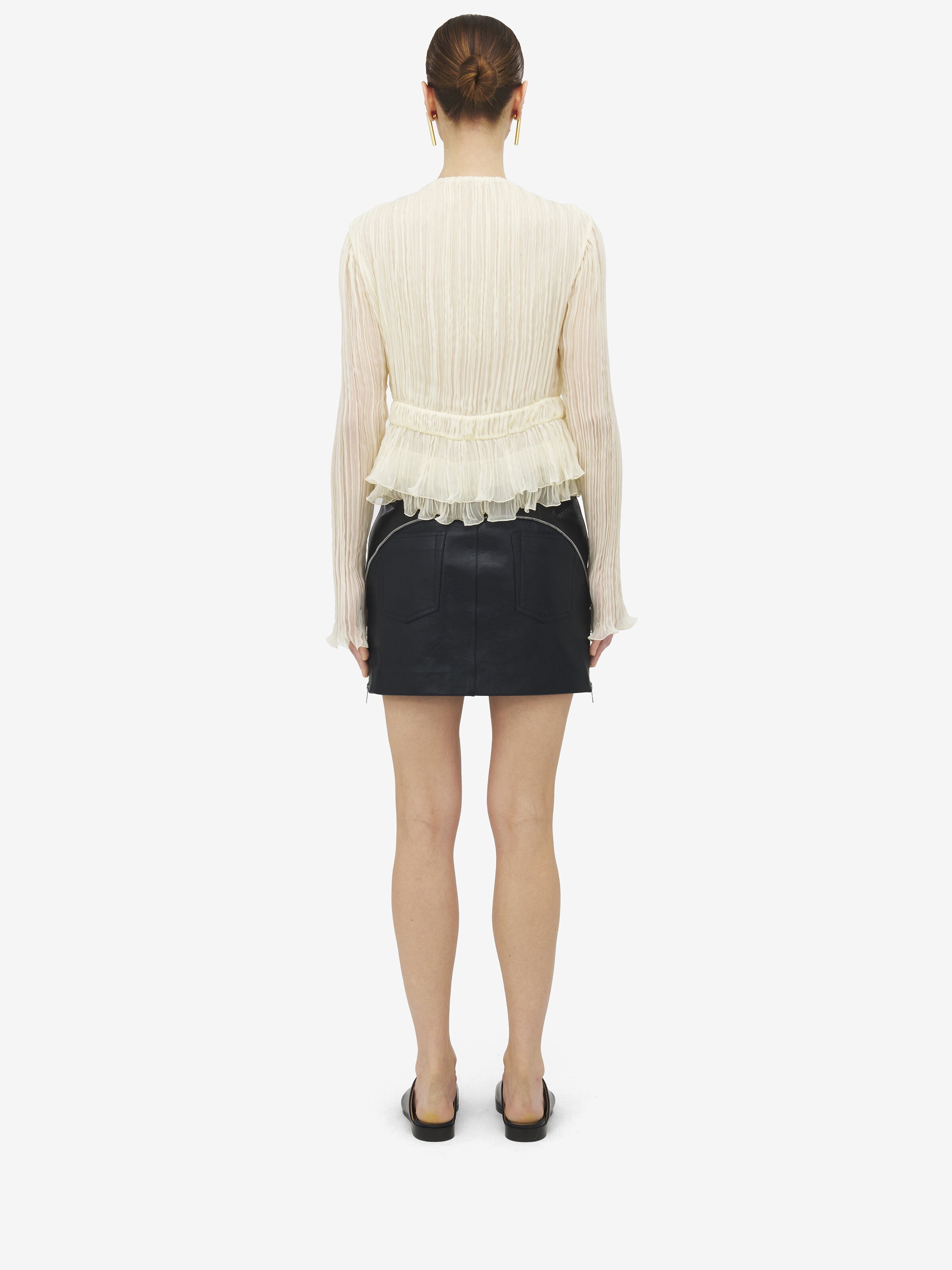 Pleated Creponne Top