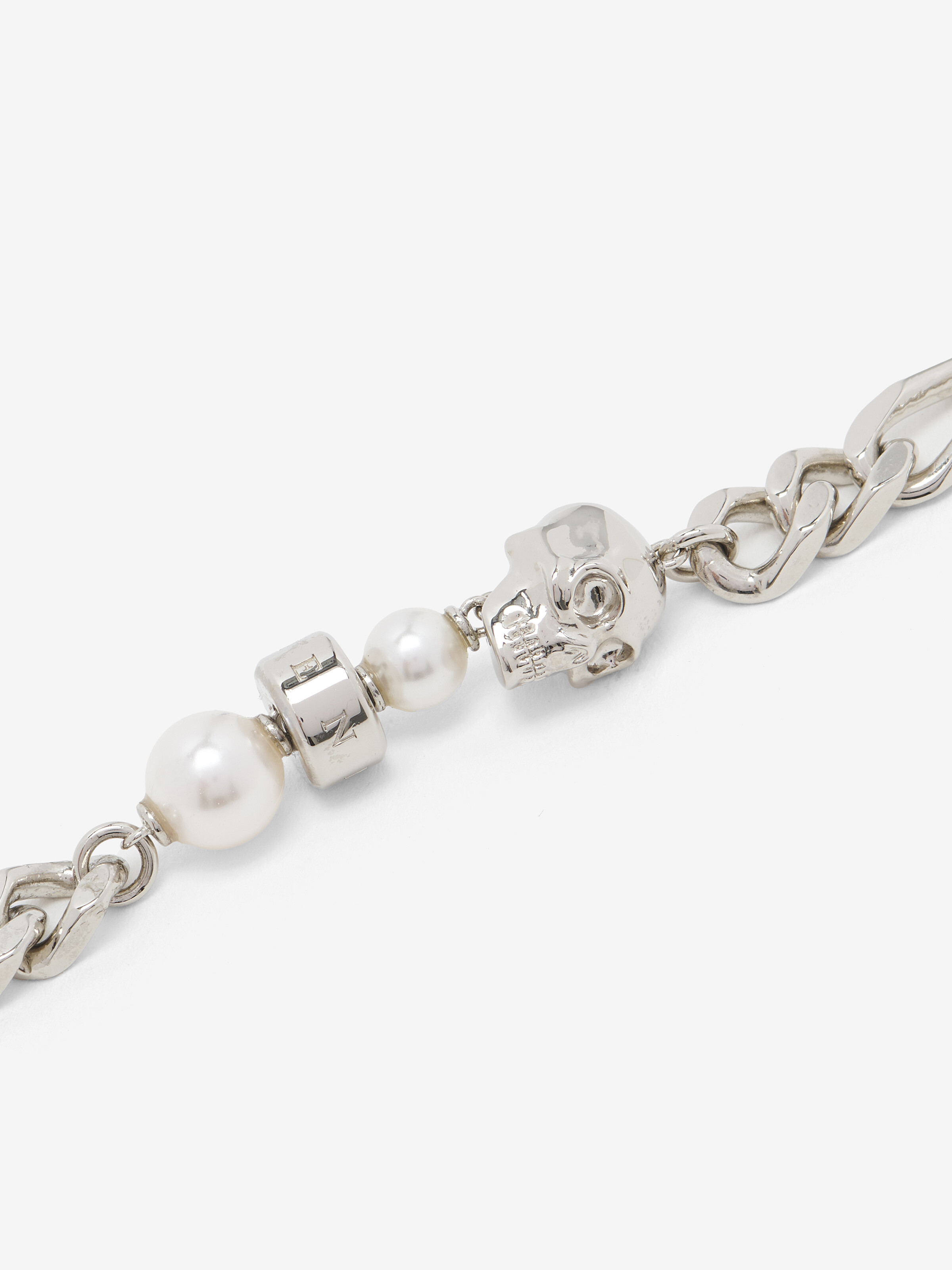Skull and Pearl Bracelet