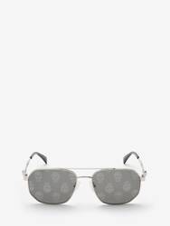 Floating Skull Metal Caravan Sunglasses