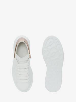 Oversized Sneaker in White/Rose Gold | Alexander McQueen US